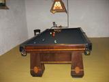 We will gladly take offers on this early deco style Brunswick table.