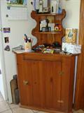 Very nice corner cabinet made by the owner back in the 60's. One of four great pieces made by him.