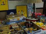 Lunch boxes, model kits and some Xacto kits. Lots of hobby supplies