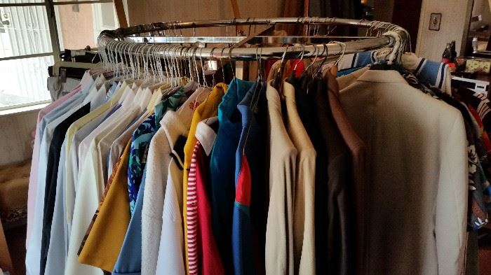 Racks full of men's clothing (sorry gals .. only guys clothing this week!)