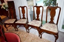Warings set of 4 Mahogany chairs