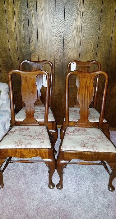 Warings set of 4 Mahogany chairs