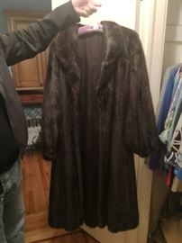 Full length mink coat 