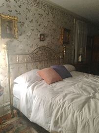 Queen brass bed