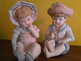 German bisque porcelain figurines 