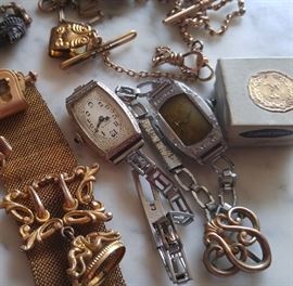More watch fobs and LOTS of old watches!