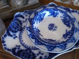 Flow Blue antique porcelain