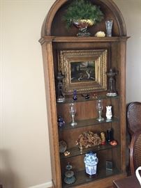 Solid wood arch cabinet