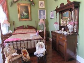 Very nice Queen size bed with matching night stands.