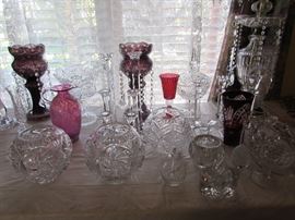Some of the beautiful glassware