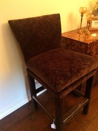One of two bar stools