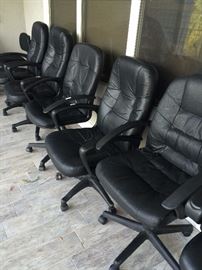Black executive chairs