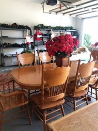 Dining table & 8 chairs