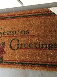 Christmas door mat