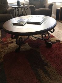 Coffee table matches the side table