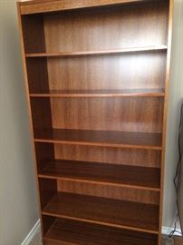 Several book shelves are available.