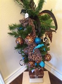 Small leopard Christmas tree
