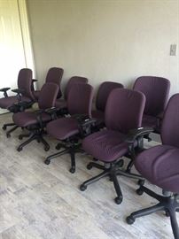Purple conference chairs