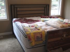 King Size Bed with Handmade Quilts