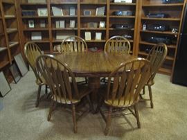 Oak Dining Table & 6 Chairs