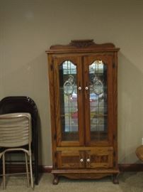 Oak Display Cabilnet