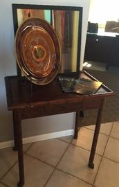 Bamboo Table, Art Print, Glass Plate