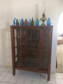 Vintage Cabinet / Vintage Bottles