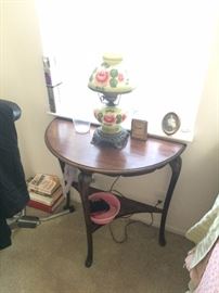 Hurricane Lamp, side table