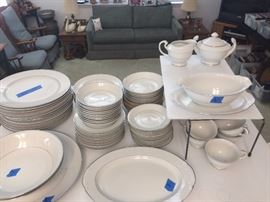 Silver Trim Harmony House China Set