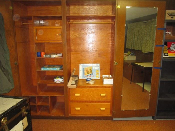 Basement--Large wood cabinet 