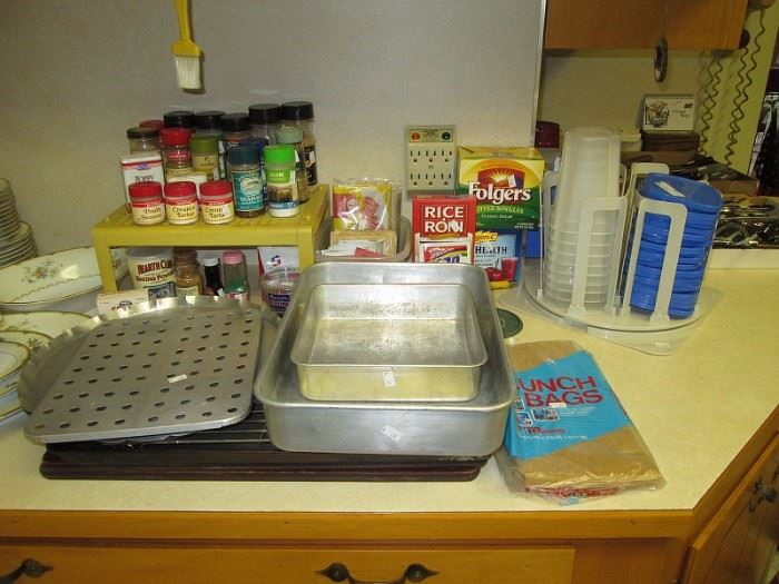 Kitchen--Spices, pan, etc.