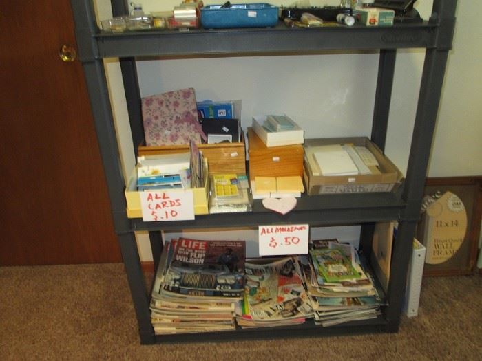 1st Bedroom Right Side--Magazines, comics, Office stuff
