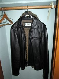 Left back Bedroom---Black leather coat