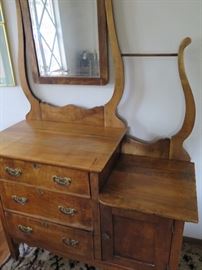 Antique wash stand/mirrored dresser