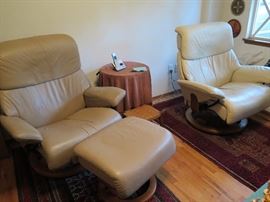 Leather recliners