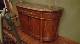 Marble top buffet side table