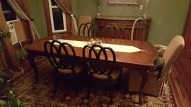 High End table and 6 chairs