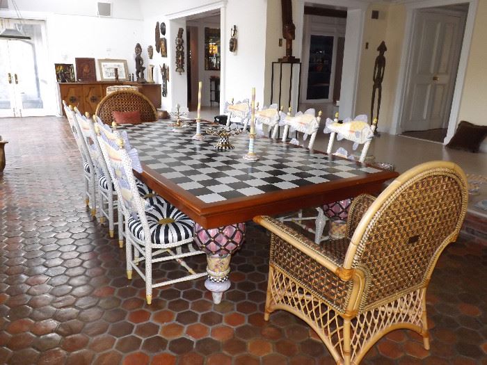 MacKenzie Childs Train Table