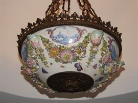 Capodimonte Chandelier in the Foyer