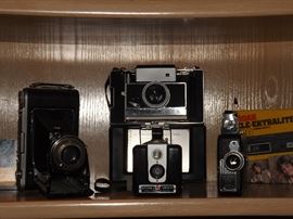 Vintage Cameras Polaroid Model 80 with Original case and supplies