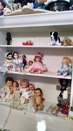 Dolls, including Madame Alexander.