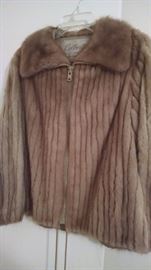mink zipper jacket