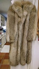Full length Coyote fur coat (med)