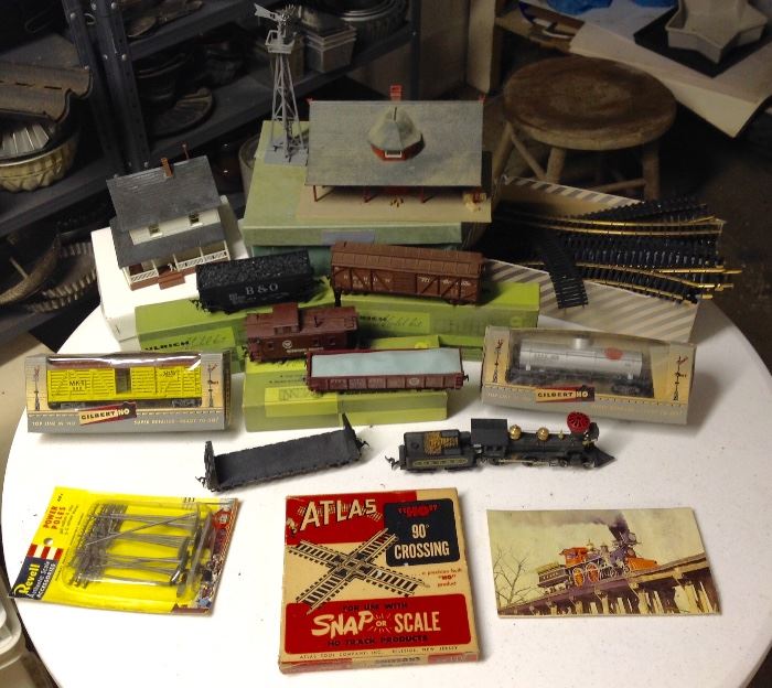 Toy train items