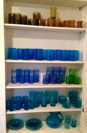 Old Mexican Hand Blown Glassware Collection!