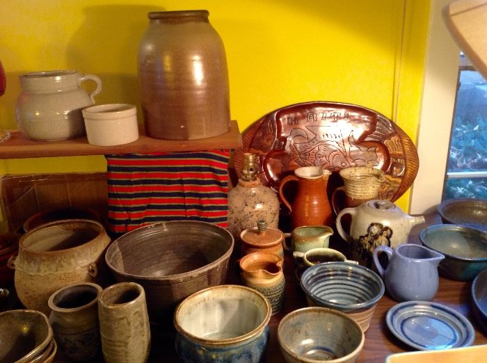 Old Pottery, Crocks and jugs 