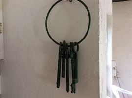 Vintage jailer keys