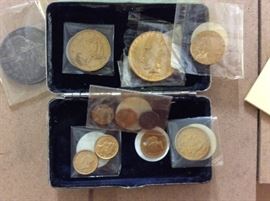 Gold etc antique coins