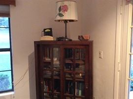 Bookcase with books