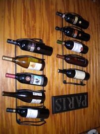 Wall wine rakes....wine not for sale